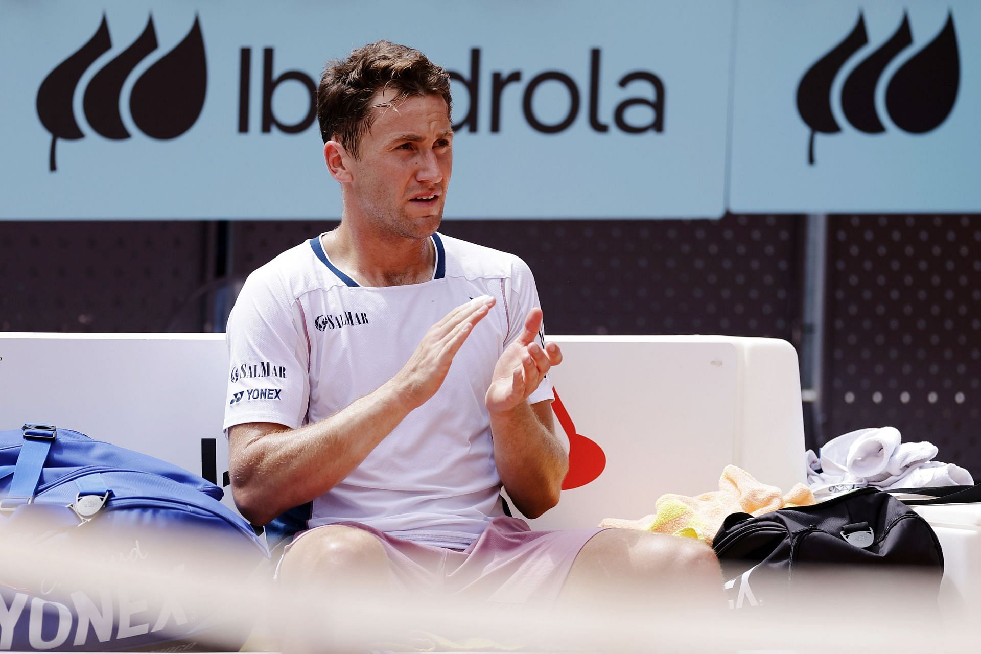 Casper Ruud after his quarterfinal win at the 2025 Madrid Masters - Source: Getty